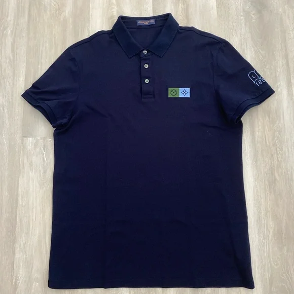 COPY - Louis Vuitton men’s navy cotton polo size L slim fit